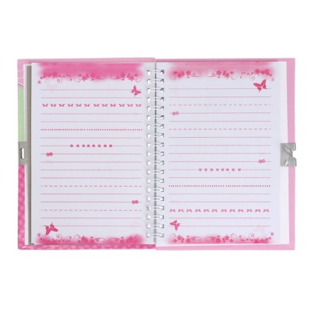Notebook Gift Book on the lock, A6+, 50 sheets, line, "Butterfly", mix-5