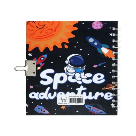 Notebook Gift A6, 45 sheets, on the castle, on the crest, line, "Cosmos", mix-6