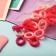 Hair elastic band “Chosenka” (set 30+-1 pcs) Assorted, D-1,4 cm, pink