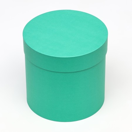 Green hat box, 18 x 18 cm-1