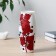 VAZ Rose on white with galography on painted glass, D = 7; H = 23 cm