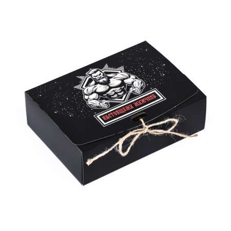 Folding box "Real man" 16.5 x 12 x 5 cm