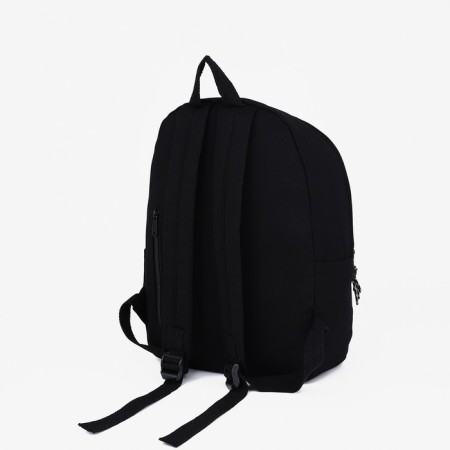 School backpack from lightning textiles, external pocket, Fulldorn, Black color-3