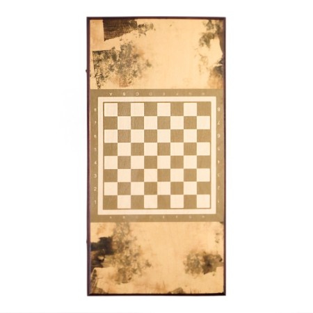 Wooden backgammon large with checkers, board game "Dog", 60 x 60 cm-1
