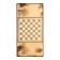 Wooden backgammon large with checkers, board game "Dog", 60 x 60 cm