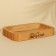 Wooden soap dish "SOAP", square, bamboo