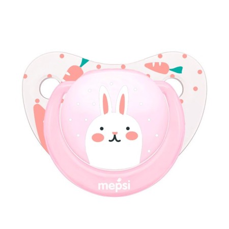 Nipple - Latex dummy Mepsi classic, 6+ months, "Bunny"