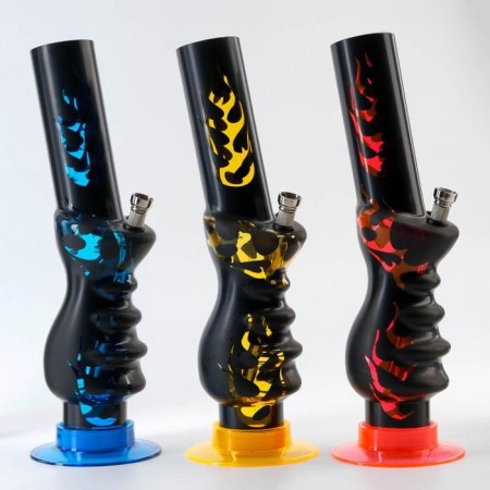 Bong, H-32 cm, "Flame", acrylic, mix-2