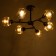 Svetogor chandelier "Form" 6x60W E27 Black 81x81x39cm