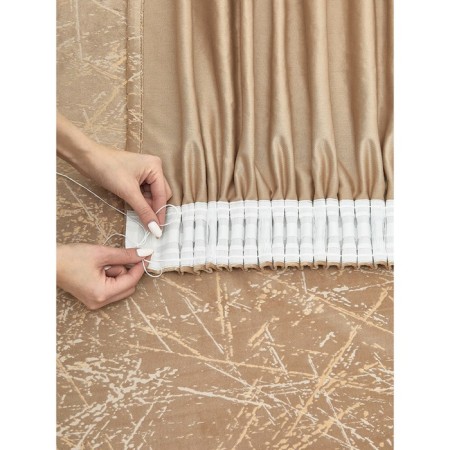 Decofest "Camo" curtain, size 200x280 cm, beige color-6