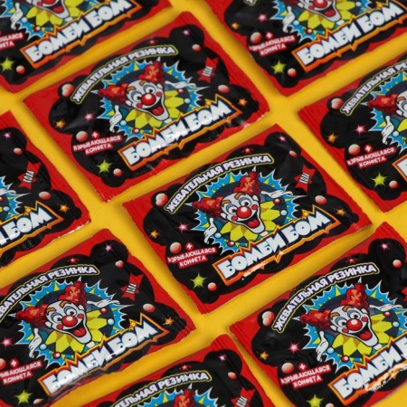Candy exploding "bombing", cola, with chewing elastic band, 3 g-3