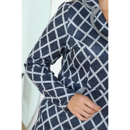 Women's dress, size 42, blue color-2