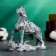 Figure "Bogatyr horse in the harness" 13cm