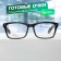 Computer glasses 28003, black gloss color