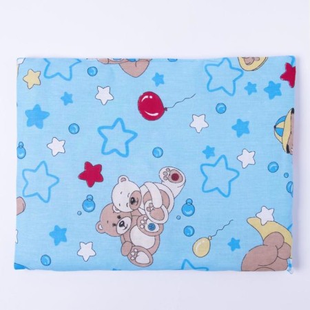 Pillow, size 30x40 cm, calico, synthetic winterizer, color goal, stuffing mix 214-3