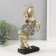 Souvenir Polystone "Arabic horse with a flower blanket stood on its hind legs" gold 15x5x26 cm