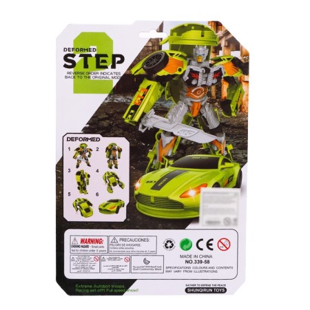 Autobot robot, transforms, green color-9