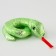 Soft toy "Snake" shiny, 11 cm, green color