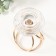 Summary metal, glass per 1 candle "Illusion of water" d = 3.5 cm gold 10x10x17 cm