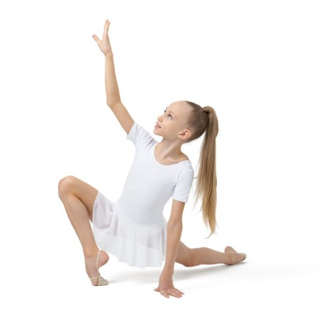 A swimsuit for gymnastics and dancing Grace Dance, p. 34, white color-4