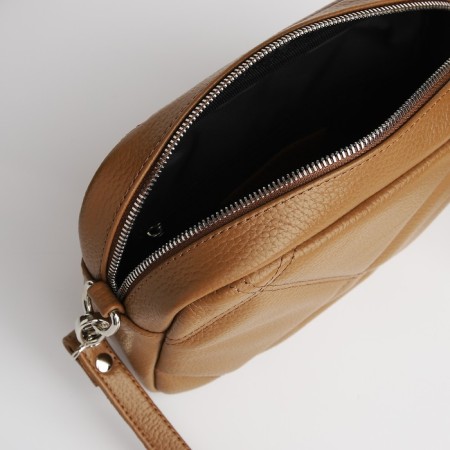 Women's bag over the shoulder Textura, small size, mustard color-6