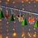 Garland "thread" 1.35 m with nozzles "chanterelles and deer", ip20, transparent thread, 10 LED, glow warm white, AAH2