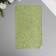 Liszt for creativity claims. Kozh "Large sparkles" light green sheet 33x20 cm thick 0.84 mm 104805