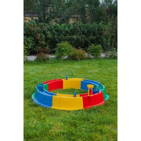 Plastic sandbox, 136 × 136 × 18 cm, with a set for games, "Tuba-Duba"-17