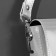Handle for a bag, with carbines, 60 × 2 cm, silver color
