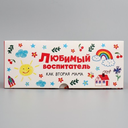 Capley box, confectionery packaging with a window, 6 cells, “favorite”, 25 x 17 x 10 cm-2