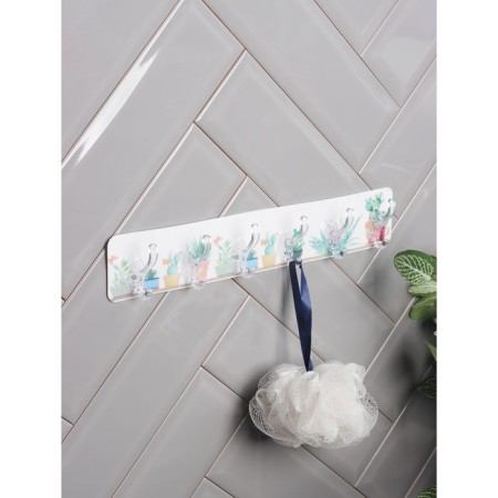 Planck for 6 hooks "indoor flowers", 35 × 6.3 × 3 cm