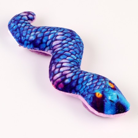 New Year's Magnet Soft "snake", blue-1