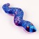 New Year's Magnet Soft "snake", blue