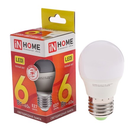 LED lamp In Home LED-SHAR-VC, E27, 6 W, 230 V, 3000 K, 480-570 lm