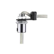 Nipel for mounting molto in chrome color, 5 pcs in a box