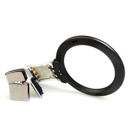 A desktop magnifier with a handle and backlight VEBER MG1713-1, 2X-4X, diameter 100 mm-3
