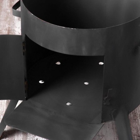 Oven for a cauldron 16 l d = 42 cm, with a chimney, with a door-12