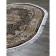 Oval Merinos shahreza carpet, size 200x285 cm, Navy color