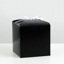 Black folding box, 14 x 14 x 14 cm