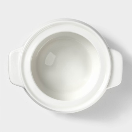 Porcelain pot for baking Wilmax, 350 ml, white color-1