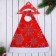 New Year's cap "Snowflakes" 39x27 cm, red