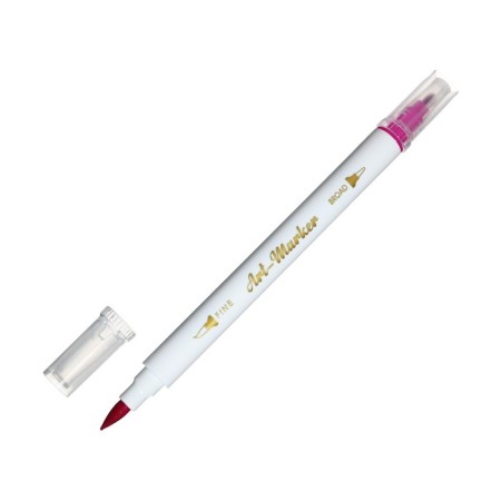 Set of markers 12 colors, bilateral, cystic and beveled tips-11