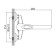 Accoona A5940 kitchen mixer, single -leaf, wall, silumin, chrome