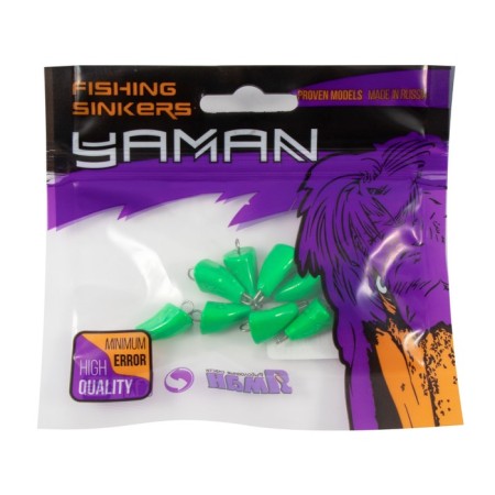 Cargo bullet-exentric painted pissy Yaman 10 pcs., 8 g, green-4
