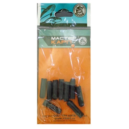 Castle sleeve for sinkers, package, 22 mm, 10 pcs, black color