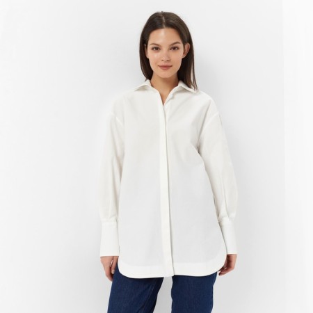 Women's shirt Minaku: Casual Collection Color White, Rr. 42-5