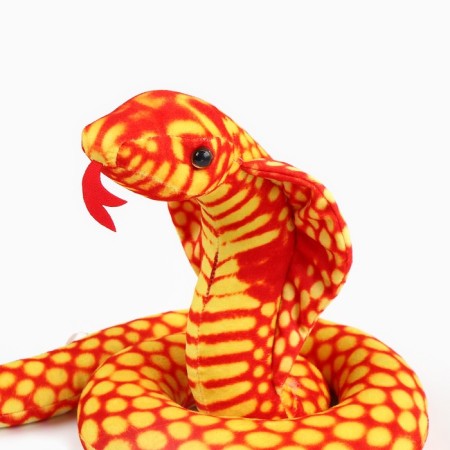 Soft toy "cobra", 20 cm, orange color-7