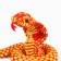Soft toy "cobra", 20 cm, orange color