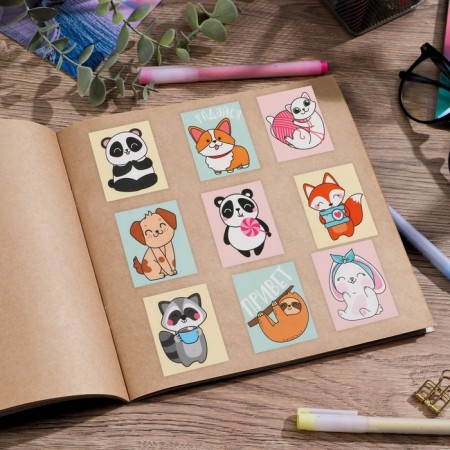 Baby paper stickers "Dear Friends", 11 x 15.5 cm-2