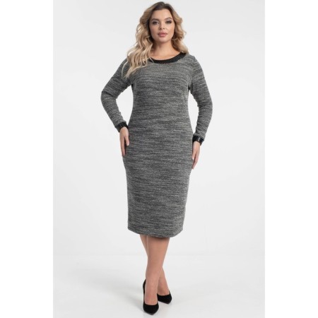 Women's dress, size 52, gray color-9